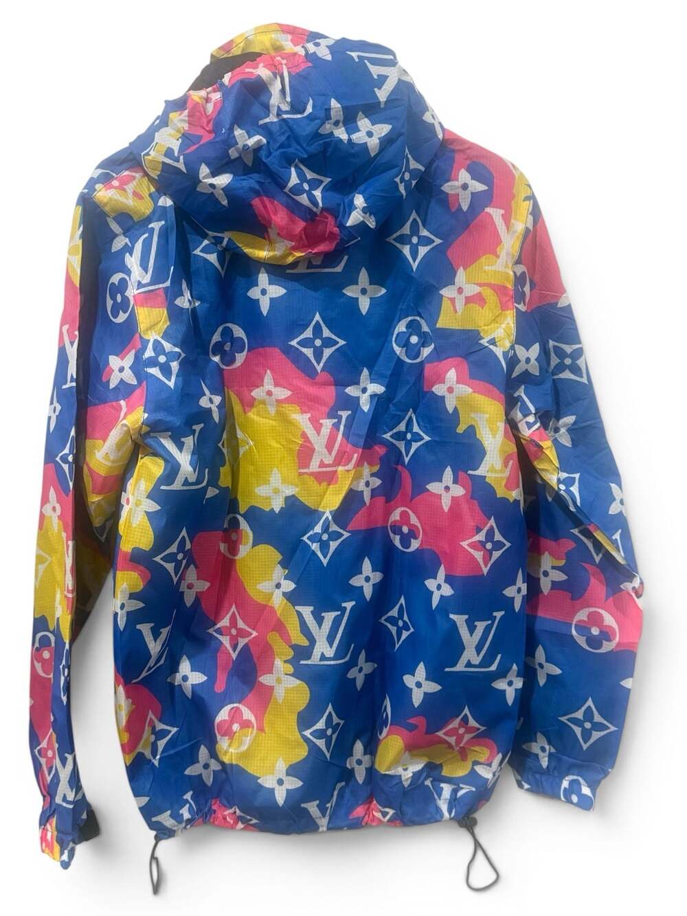 CC Monogram Watercolor Hooded Windbreaker Jacket Size S- Streetwear - Picture 3 of 7